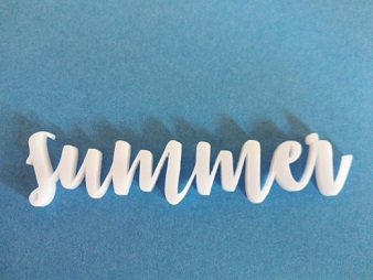 Acrylic words Summer  23mm high 76 long min buy3,